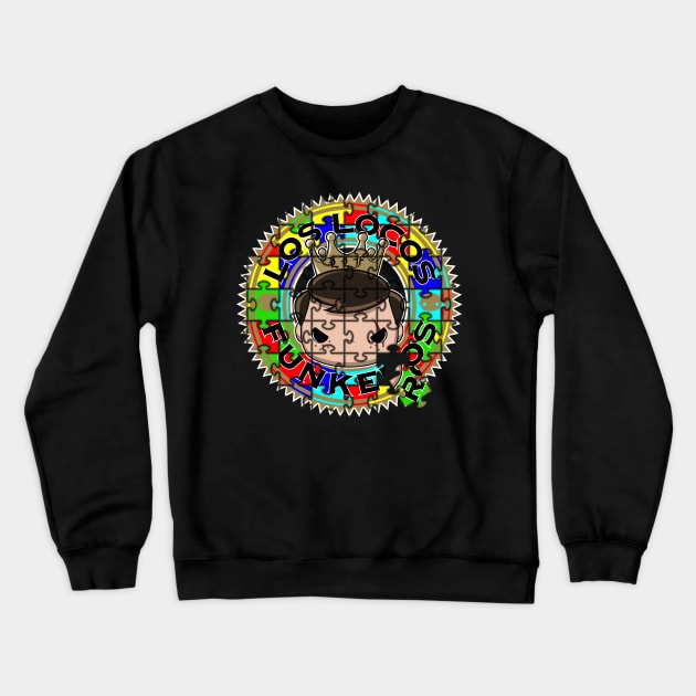 Los Locos Funkeros - Autism Awareness Crewneck Sweatshirt by Kickinittt